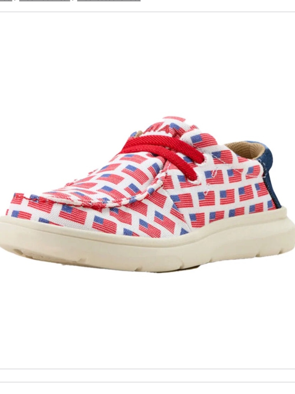 Ariat Hilo Old Glory Red White Blue Dark Denim USA American Flag 4th July Shoe 5